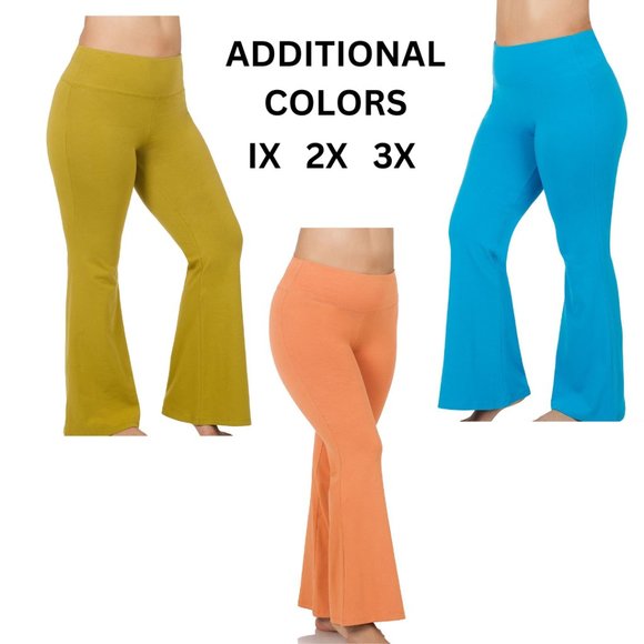 PLUS HIGH-WAIST YOGA FLARE PANTS - Picture 5 of 5